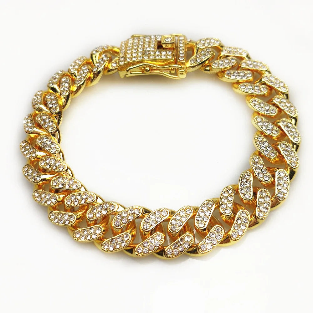 Bling Gold Dog Collar