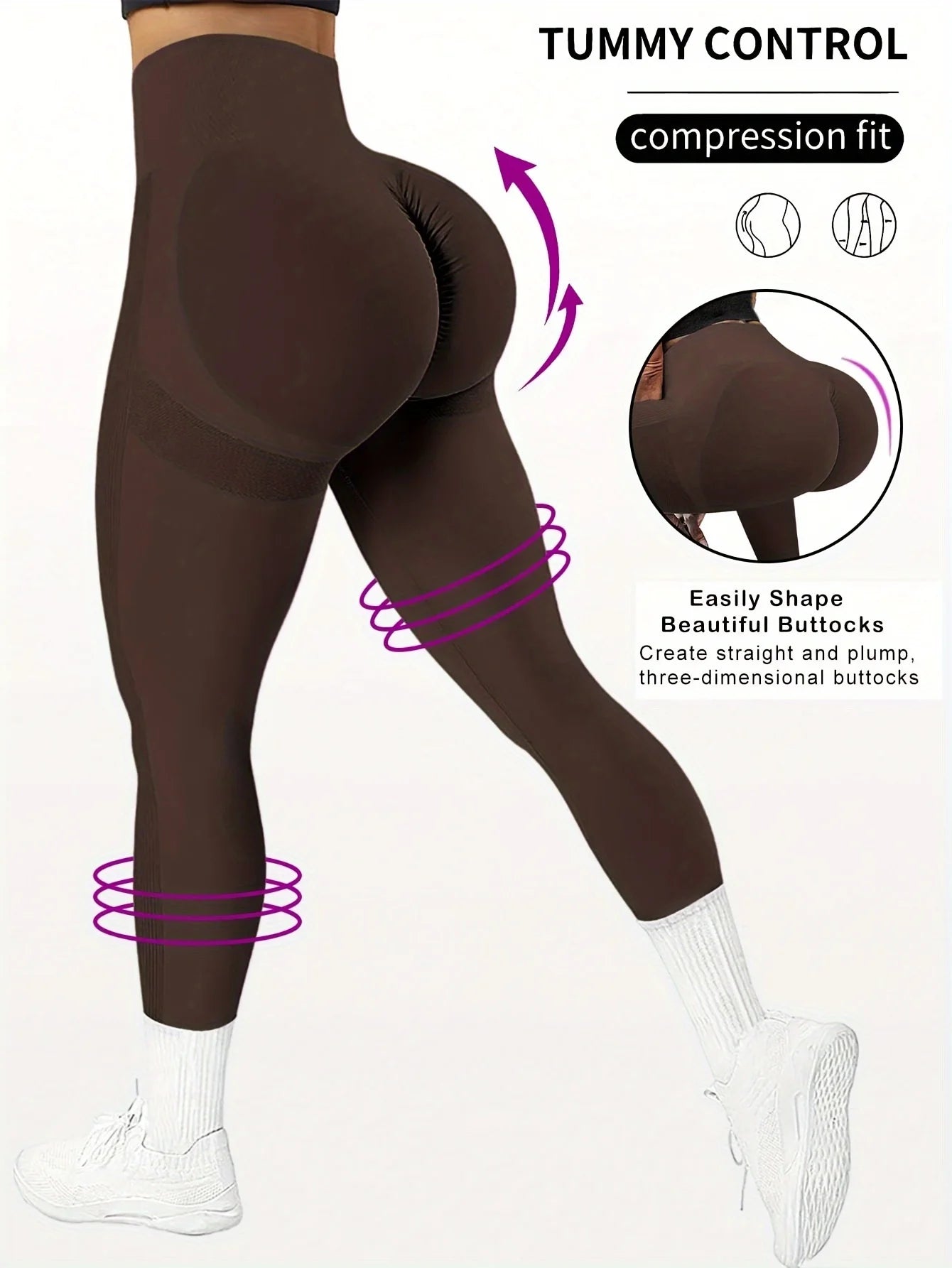 Seamless High-Waist Yoga Pants
