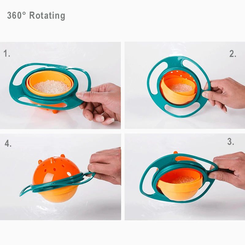 360° Spill-Proof Gyro Bowl