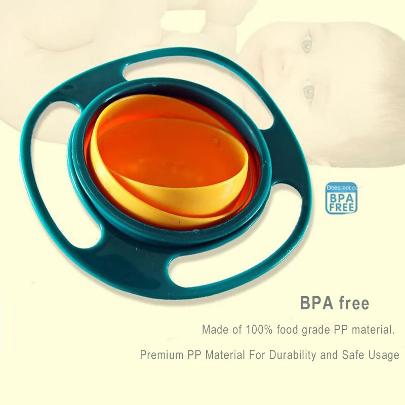 360° Spill-Proof Gyro Bowl