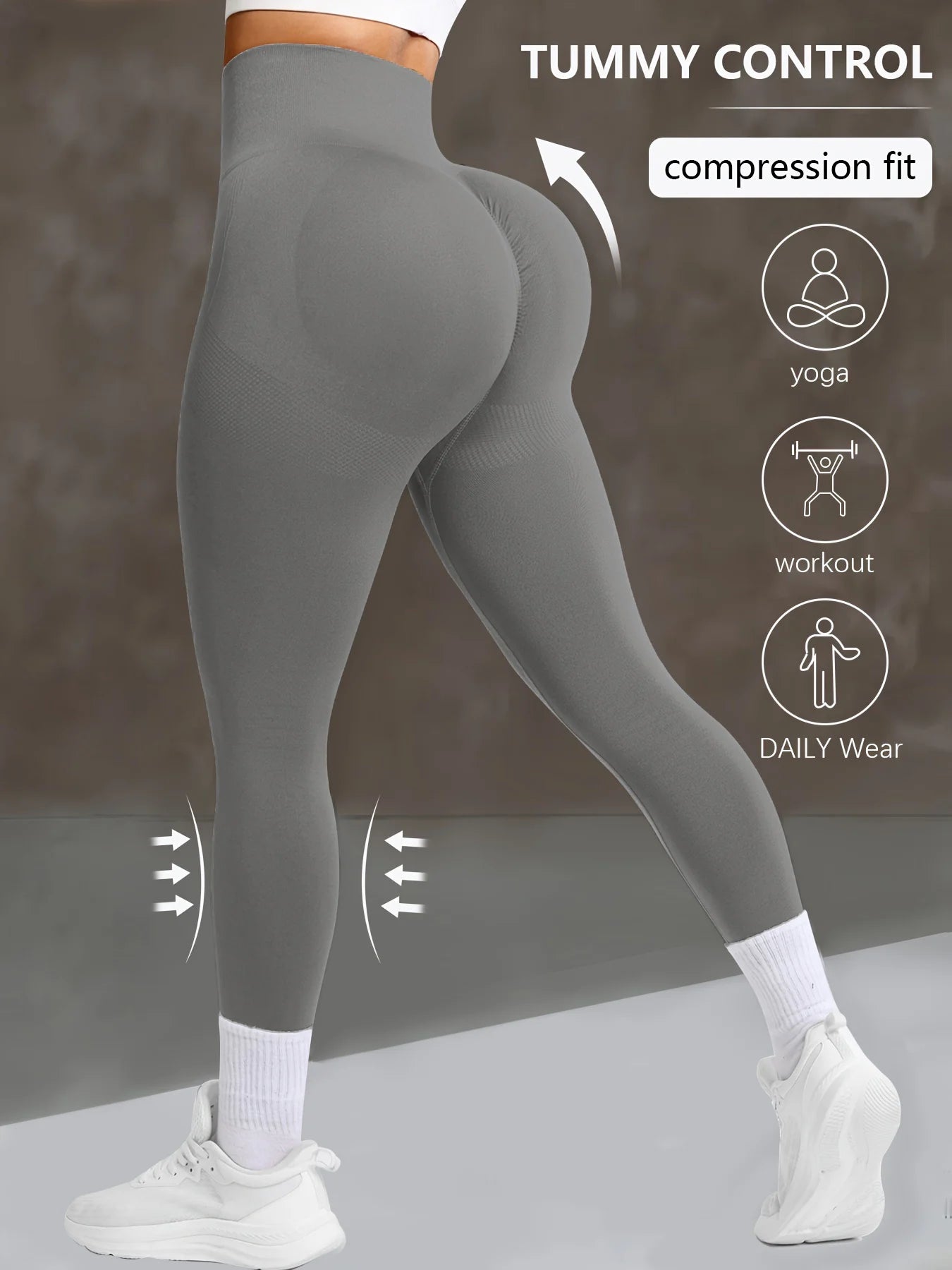 Seamless High-Waist Yoga Pants