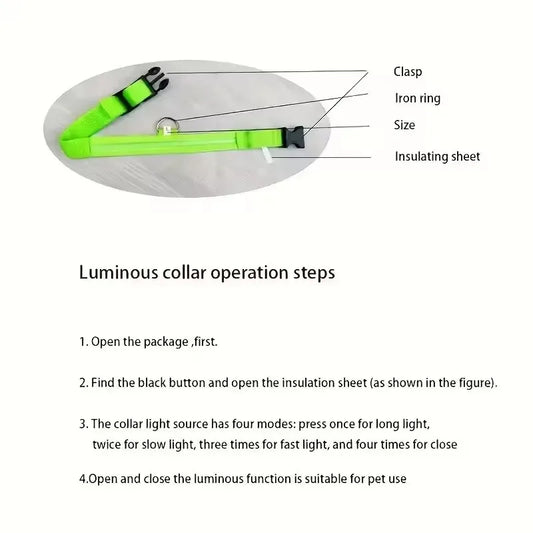 LED Glow Dog Collar