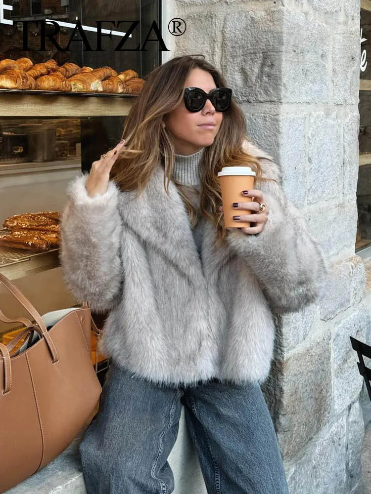 Chic Faux Fur Jacket