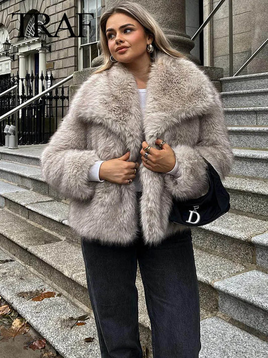 Chic Faux Fur Jacket